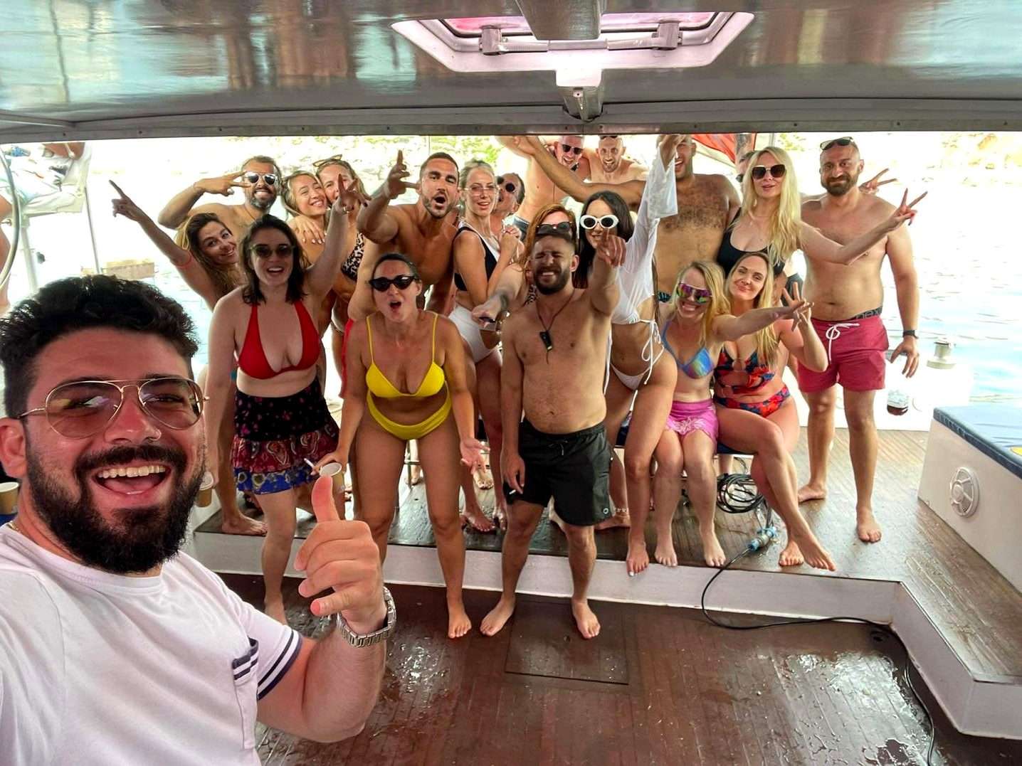 Party deck with Bluetooth sound on La Zingara